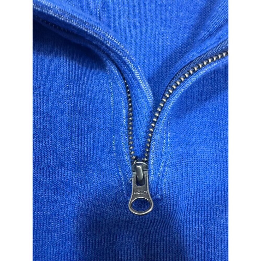 Polo Ralph Lauren Boys Blue Half Zip Sweater Pullover Size 7 - Picture 4 of 6